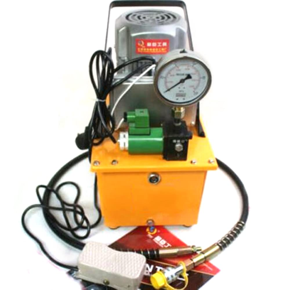 Pompa Idraulica Elettrica 1400 RPM Con Serbatoio Del Carburante Da 7 L, 750 W, 220 V, Per Rimorchio, 2-70 Mpa Elettrovalvola Idraulica (Verde)