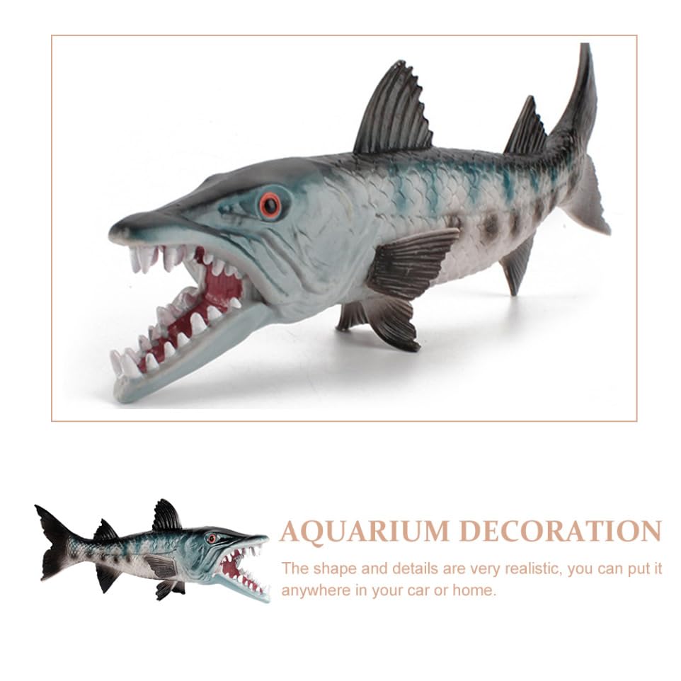 MAGICLULU 26.5cm Simulation Wolf Fish Model - Image 4