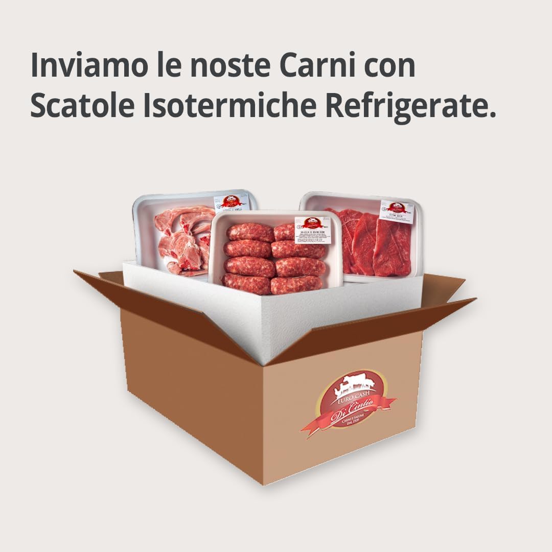 Salsiccia Fresca 1.5 Kg (3 confezioni da 500 gr) Carne Italiana 100%