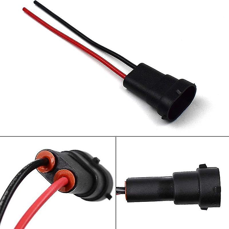 Image of Cloudsale H8 /H11 Male Socket Connector For Headlights Fog Lights Retrofit Extension Wiring Harness (pack of 2)