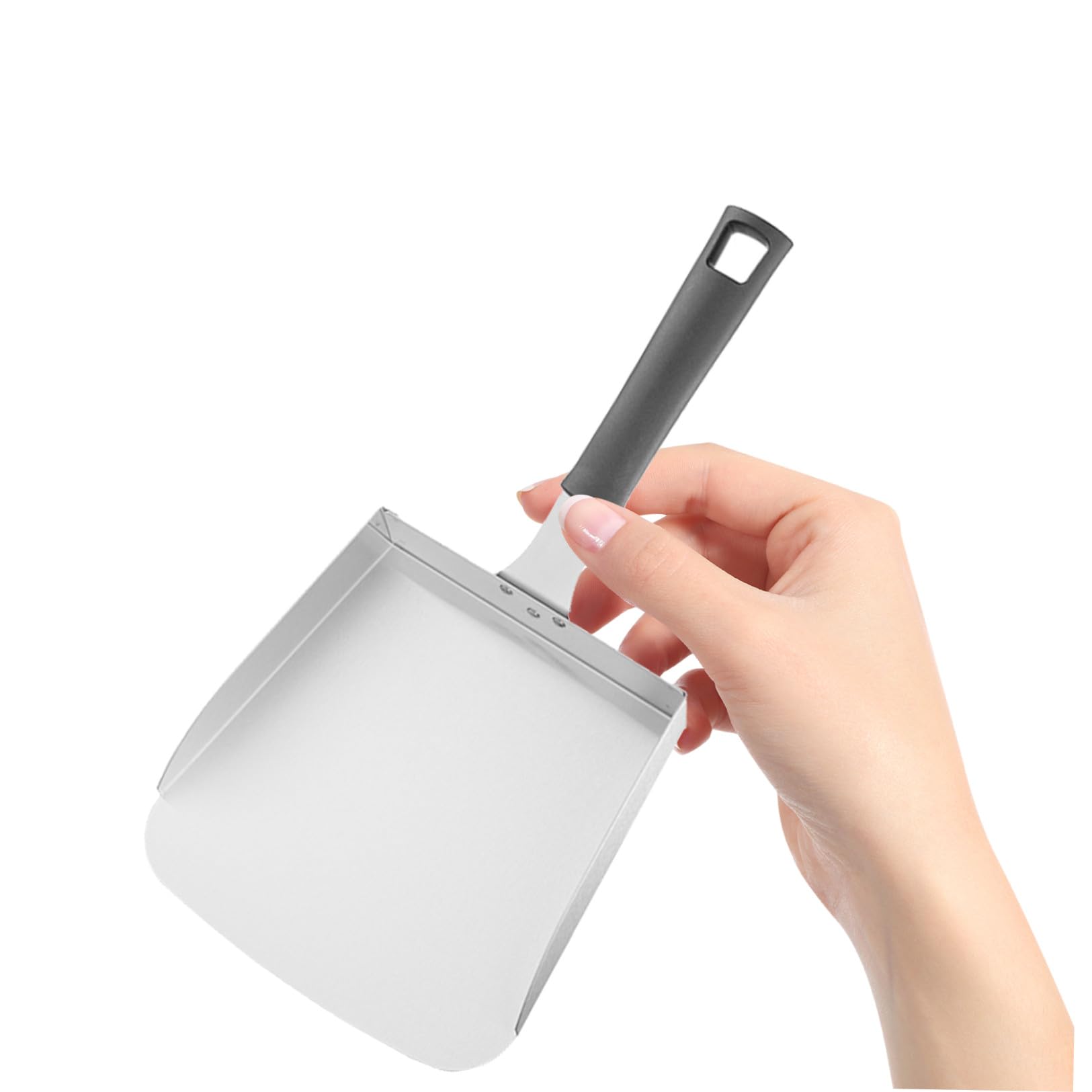 Angoily Espátula Multiusos de Acero Inoxidable 15,16 Pulgadas para Transferir Alimentos como Papas Fritas y Pollo Frito en Cocina Profesional y Doméstica