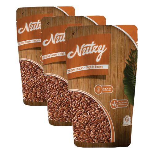 Image of Nutzy Premium Seeds (Alsi /Flax Seeds) 250gms (Pack of 3)