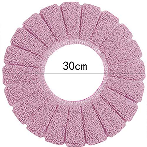 Eterspr 2 Stücke Toilettensitzbezug, Waschbar Dicker WC-Sitzwärmer, Warmes und Bequemes Weiches Toilettenkissen, für Die Meisten Toiletten der Familie Geeignet Sind (Grün, Pflaumenviolett) – Bild 6