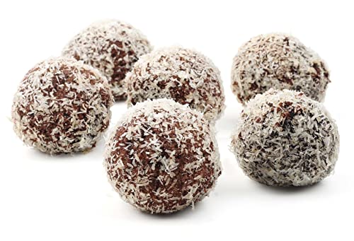 Low Carb Rum Balls [12-Pack] By Carb-o-licious – Delicious Keto Sweets With Only 1 Net Carb Per Ball – Healthy Snack With Almond Flour- Best Tasting Low-Carb Diet Treat Ever!
