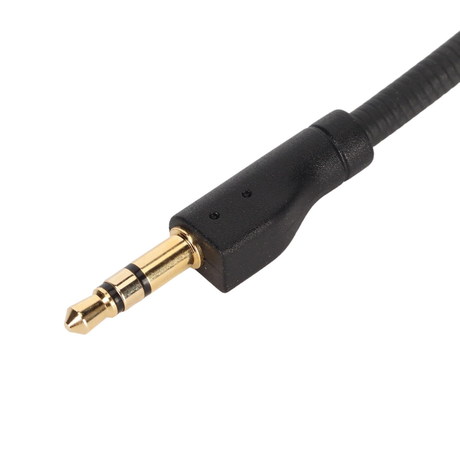 Zastępcze ramię mikrofonu gamingowego, zamiennik mikrofonu do bezprzewodowego G PRO/G PRO X, zdejmowany mikrofon gamingowy, redukcja szumów, obracany o 360°, pozłacany wtyk jack 3,5 mm