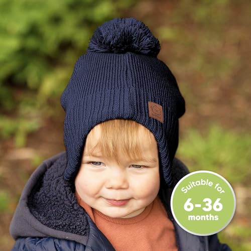 Image of KeaBabies Baby Beanie, Baby Hats for Baby Boys, Girls - Baby Winter Hat, Baby Beanies,Newborn Beanie,Baby Boy Beanie, Baby Girl Hats,Toddler Boy Hat, Newborn Hats, Infant Hat,Hats for Kids(Navy)