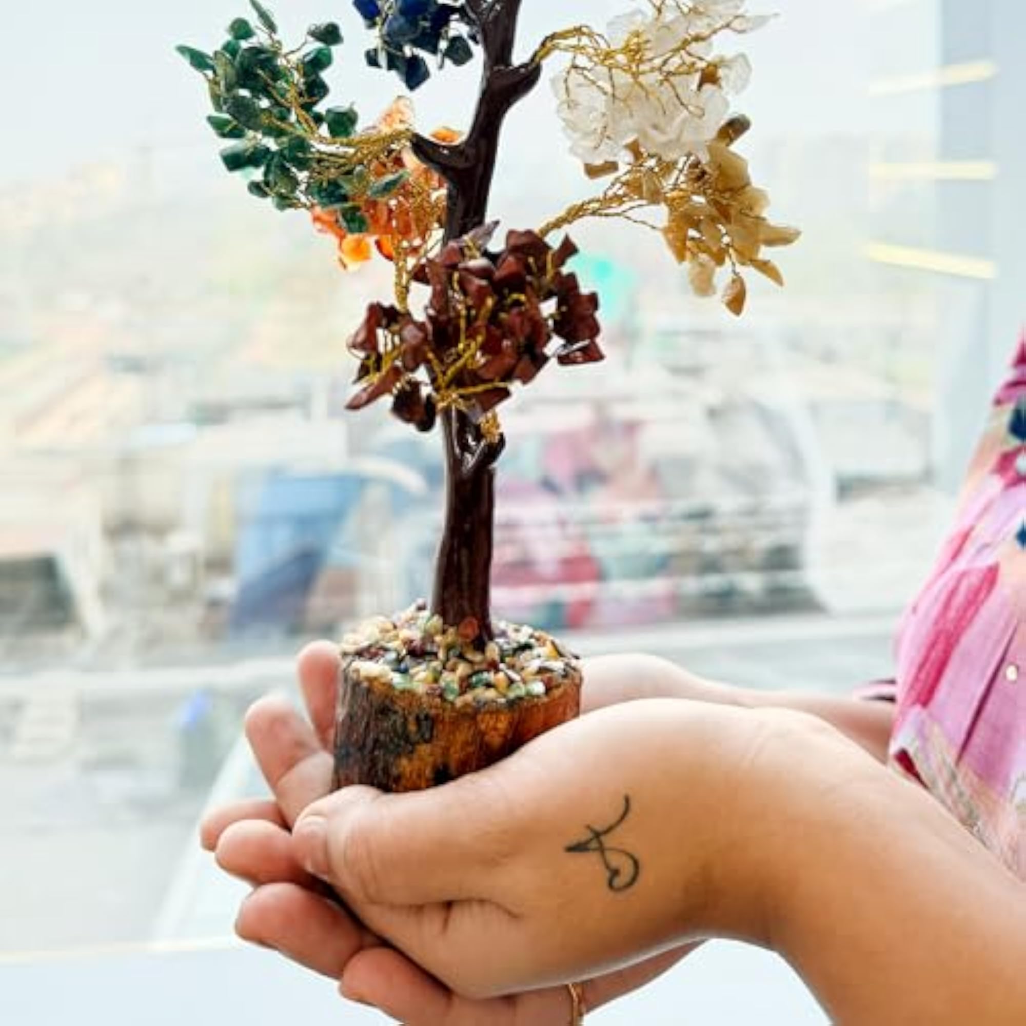 7 Chakra Crystal Tree for Good Luck and Home Decor