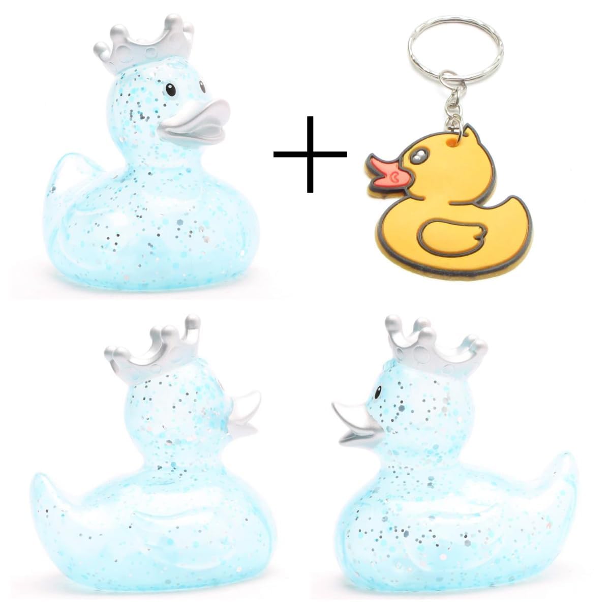 Paperella di gomma Glitter blu Anatra de gomma anatra de bagno