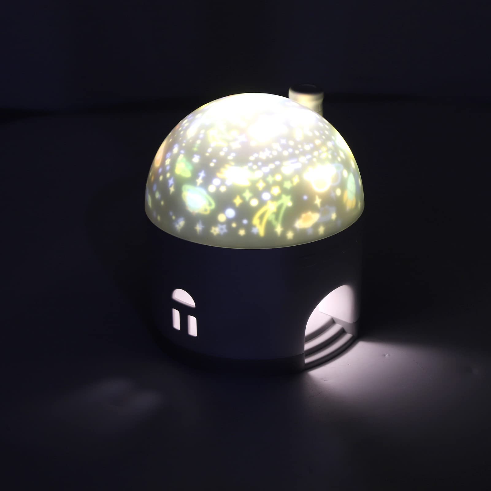 Tyenaza Luz De Noche De Estrellas para Niños, Lámpara De Proyección De Estrellas, Luz De Noche Innovadora Junto A La Cama, Dormitorio para Niños, Lámpara De Ambiente Romántica (Blanco)