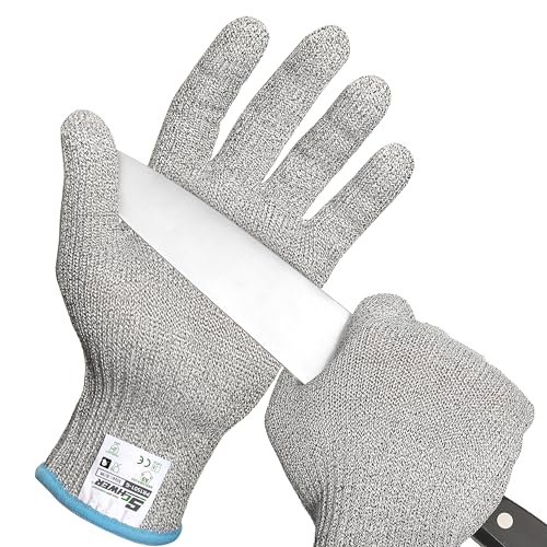 Image of Schwer 150 Pairs ANSI A9 Cut Resistant Gloves, Food Grade, PR1501-G, M