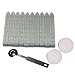 Aokbean 10pcs Colors Flower Antique Carved Wax Sealing Sticks for Retro Vintage Wax Seal Stamp without Wick (Silver)