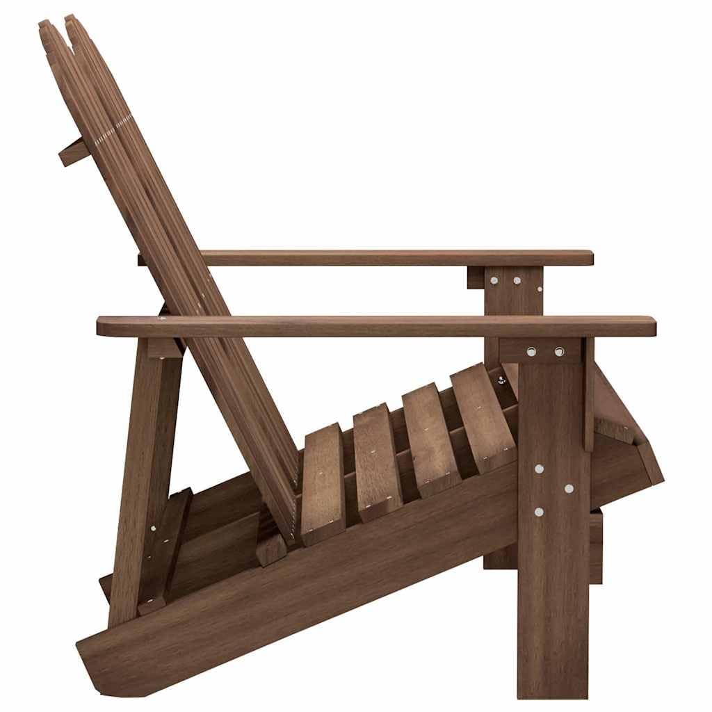 Chaise de jardin Adirondack 2 places bois sapin massif marron