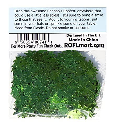 ROFLmart Dope Dust Metallic Marijuana Pot Weed Confetti (Green) 4 ROFLmart Dope Dust Metallic Marijuana Pot Weed Confetti (Green) - Image 5