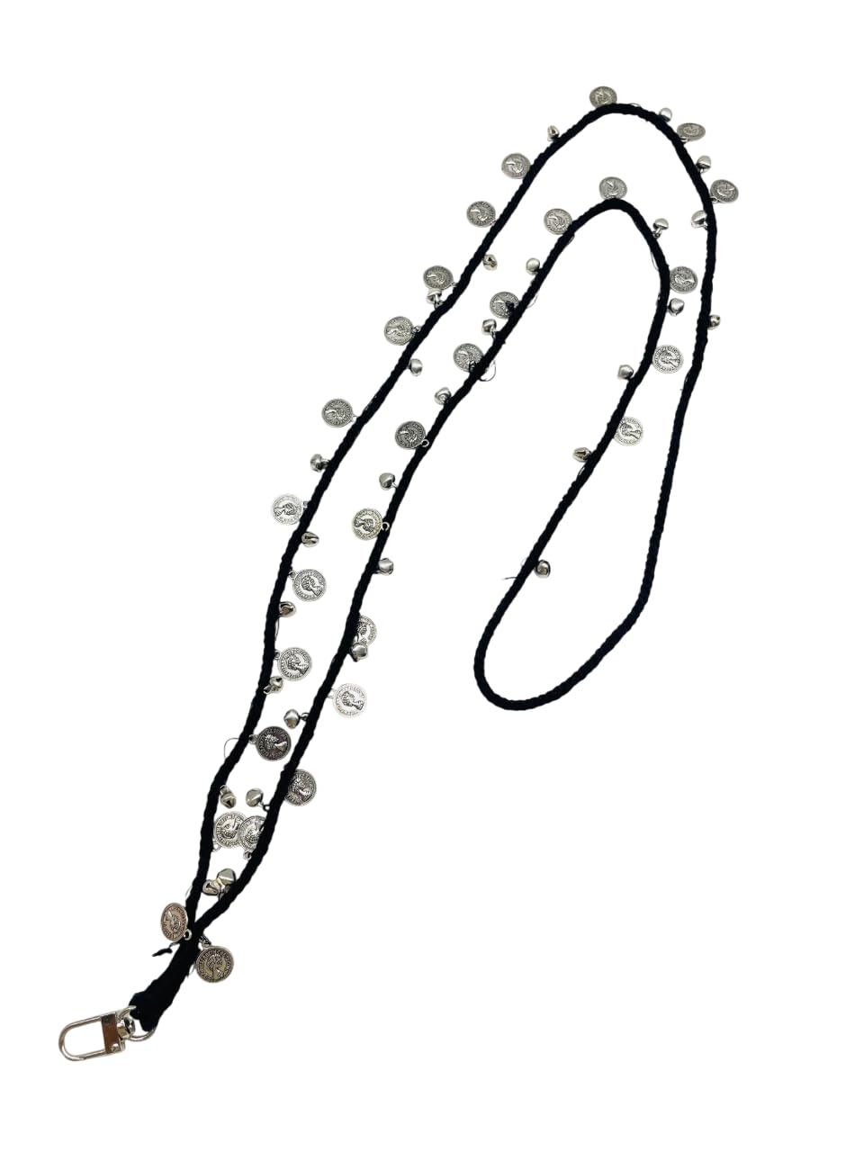 SIMORA NAVRATRI Mobile Phone Strap Bracelet Creative Hanging Rope Keychain Lanyard Anti-Lost Case Girl Women's Wrist Strap Charms (BLACK)-image-16