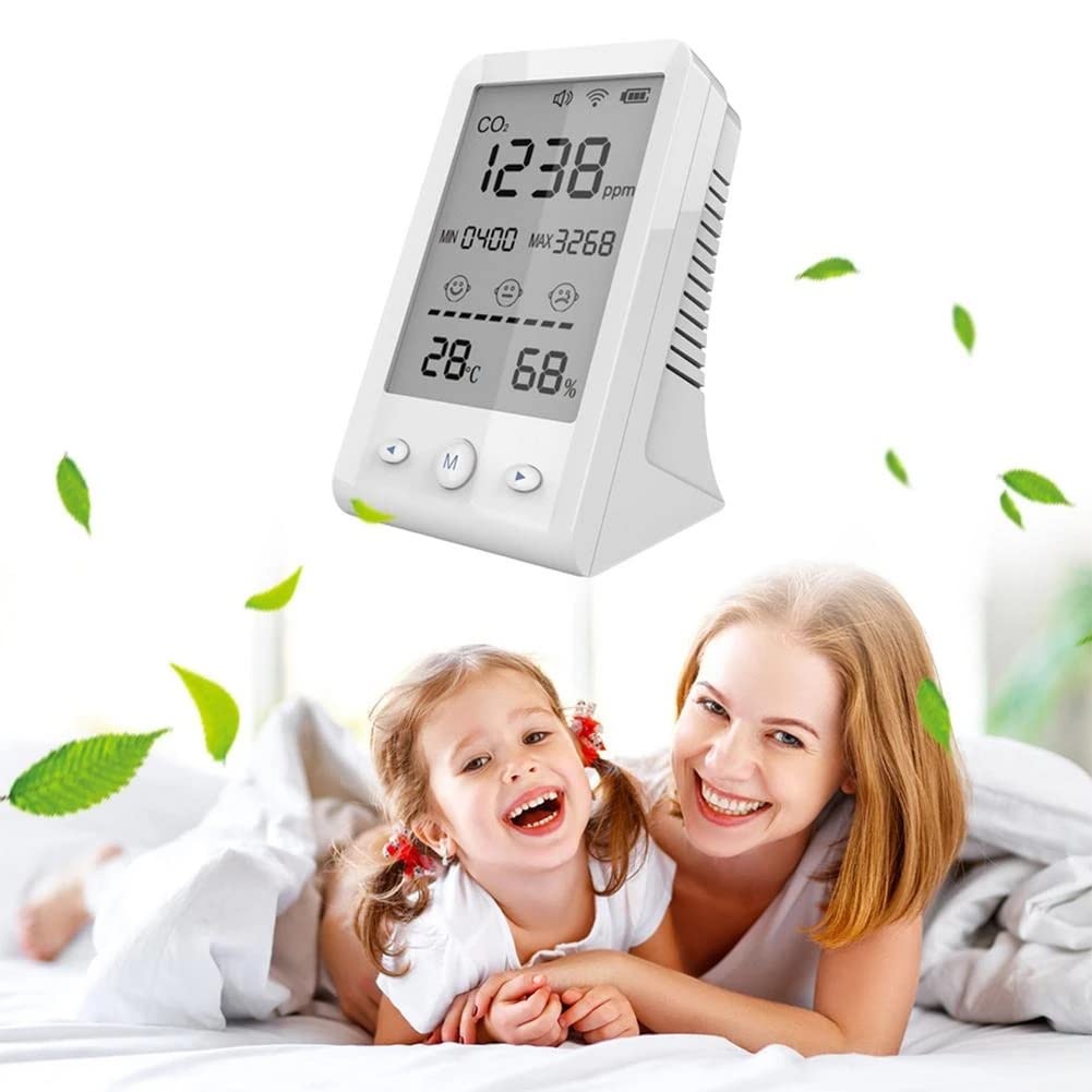 Termómetro medidor de CO2 probador de Sensor de Temperatura y Humedad Digital Monitor de Calidad del Aire Detector de dióxido de Carbono hogar Oficina Interior