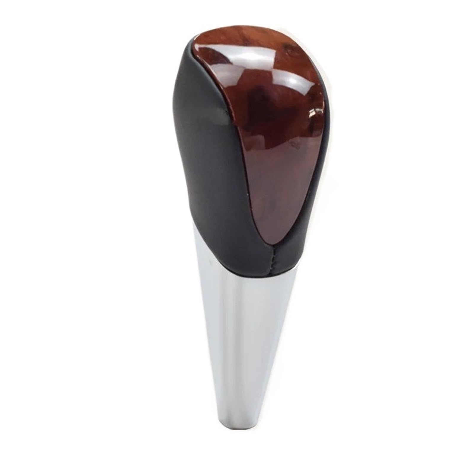 SAUANMNKTP Gearshift Knob for Toyota for Camry 2007-2013 Gear Shift Knob Leather Shifter Lever Stick(Black-L PW Cover)