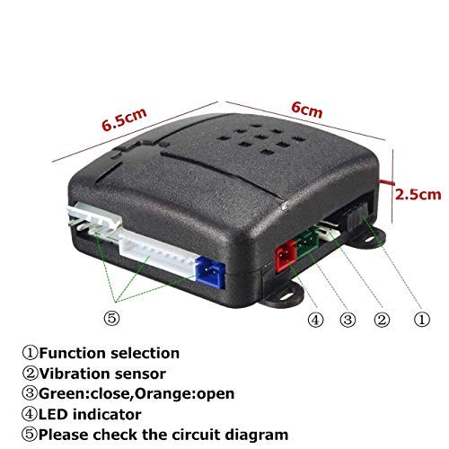 CarBest L401 3-Channel 1-Way Car Alarm Vehicle Security Keyless Entry System - Thumbnail 2