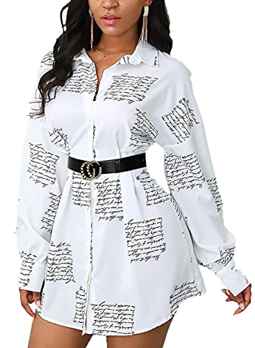 Shirt Dresses for Women Button Down…