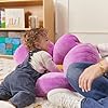 ECR4Kids SoftZone Flower Cozy Cushion, Floor Pillow, Bright Purple #1