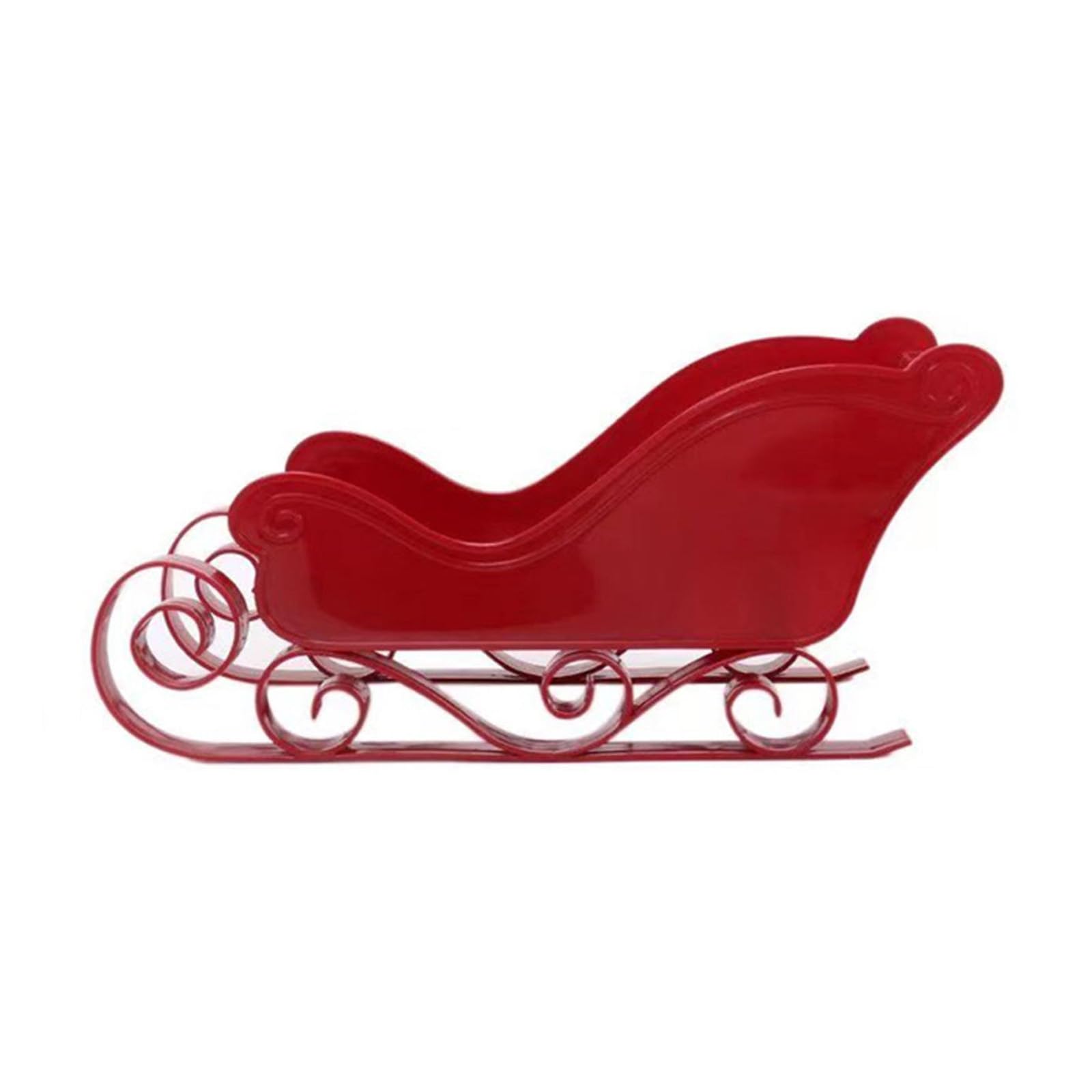 HNsdsvcd Festive Santa Sleigh Candy Dish Christmas Table Candy Bowl Plastic Sleighs Model Centerpiece And Decoration Candy Dish Centerpiece