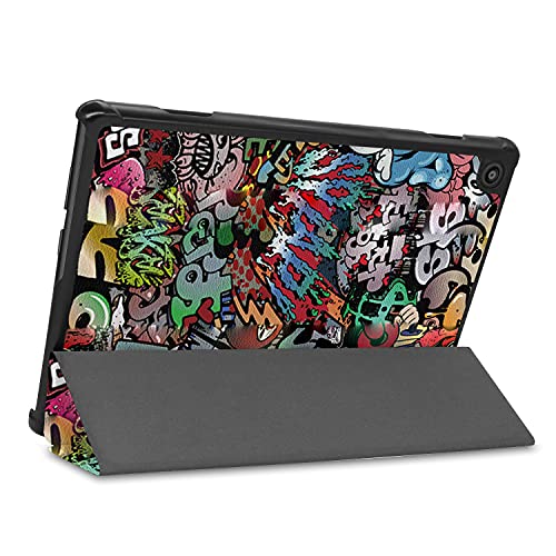 Image of Robustrion Faux Leather Smart Trifold Hard Back Flip Stand Case for M10 FHD Plus TB-X606F / TB-X606X [1st and 2nd Gen] 10.3 inches Tablets - Hippy