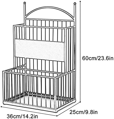 Grand Porte-Parapluie en métal pour entrée intérieure, Porte-Parapluie Long et Court avec Porte-Canne, Conception Fonctionnelle Simple pour Le Bureau et la Maison