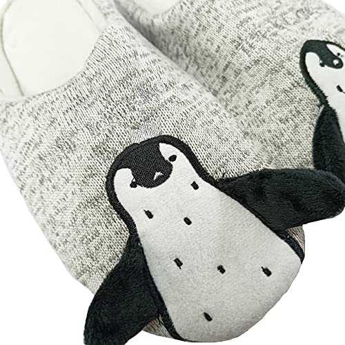 JadeRich Unisex Penguin Shoes Soft Fleece Home Slipper Cozy Warm Fluffy Indoor Outdoor Slippers4