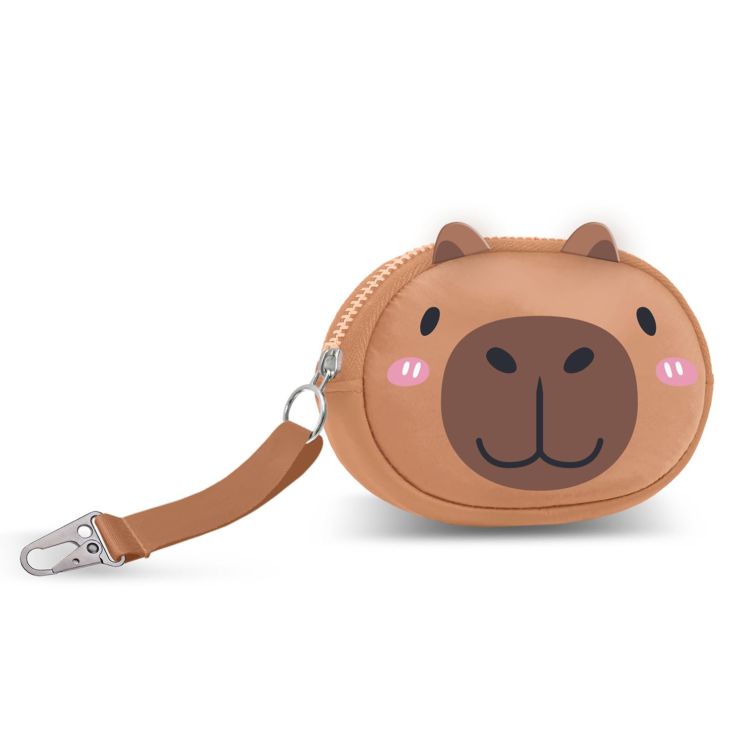 Oh My Pop Capybara-Pill Coin Purse, Green, 12.5 x 9 cm