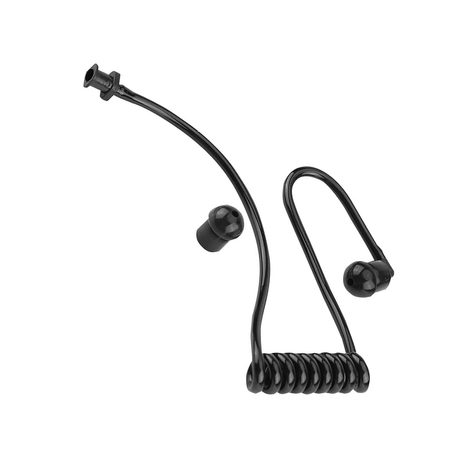 Tubo acústico en Espiral Transparente de Repuesto Paquete de 5 Tubo acústico de Repuesto Universal Giratorio para Auriculares de Radio de 2 vías Walkie Talkie Auricular Com