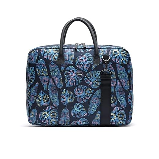 MISAKO PLUMI PORTAORDENADOR - Maletín para portátil - 39X29X7 CM - Portadocumentos resistente Azul