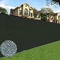 Sunnyglade 6 feet x 50 feet Privacy Screen Fence Heavy Duty Fencing Mesh Shade Net Cover for Wall Garden Yard Backyard (Green, 6 ft X 50 ft)