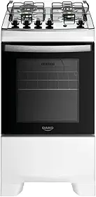 Fogão 4 Bocas Dako Supreme Branco Com Mesa De Inox Bivolt