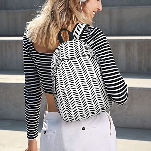 Sac à dos pour ordinateur portable imprimé girafe noir blanc - 7