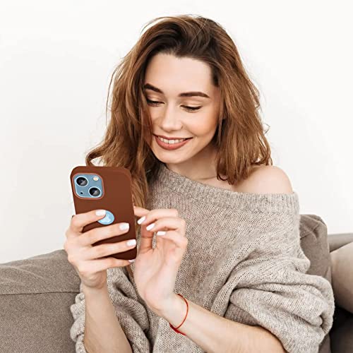 Image of Vaku Luxos Lexza for iPhone 14 Cover Case, Premium Leather, Military-Grade Protection, Slim, Thin Compatible with iPhone 14 Back Cover - Brown