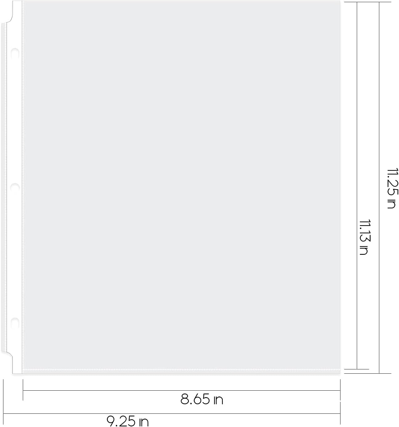 Ktrio Sheet Protectors 8.5 x 11 Inches Clear Page Protectors for 3 Ring Binder, Heavyweight Plastic Sleeves for Binders
