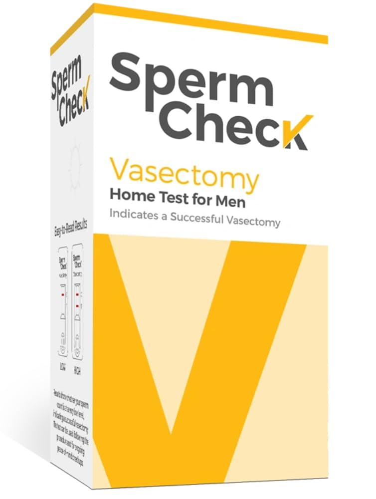 SpermCheck Vasectomy Home Test Kit - Check Sperm Count Post Vasectomy - 2 Pack - Easy to Read, Private - 98% Accuracy - FSA HSA Eligible - FDA Cleared