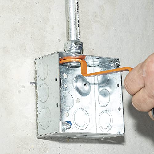 KLEIN TOOLS 50900R Conduit Lockout Wrench Set, Tighten and Loosen Locknuts in Tight Spaces, 1/2, 3/4 and 1-Inch, Offset Bends, 3-Piece - Image 9