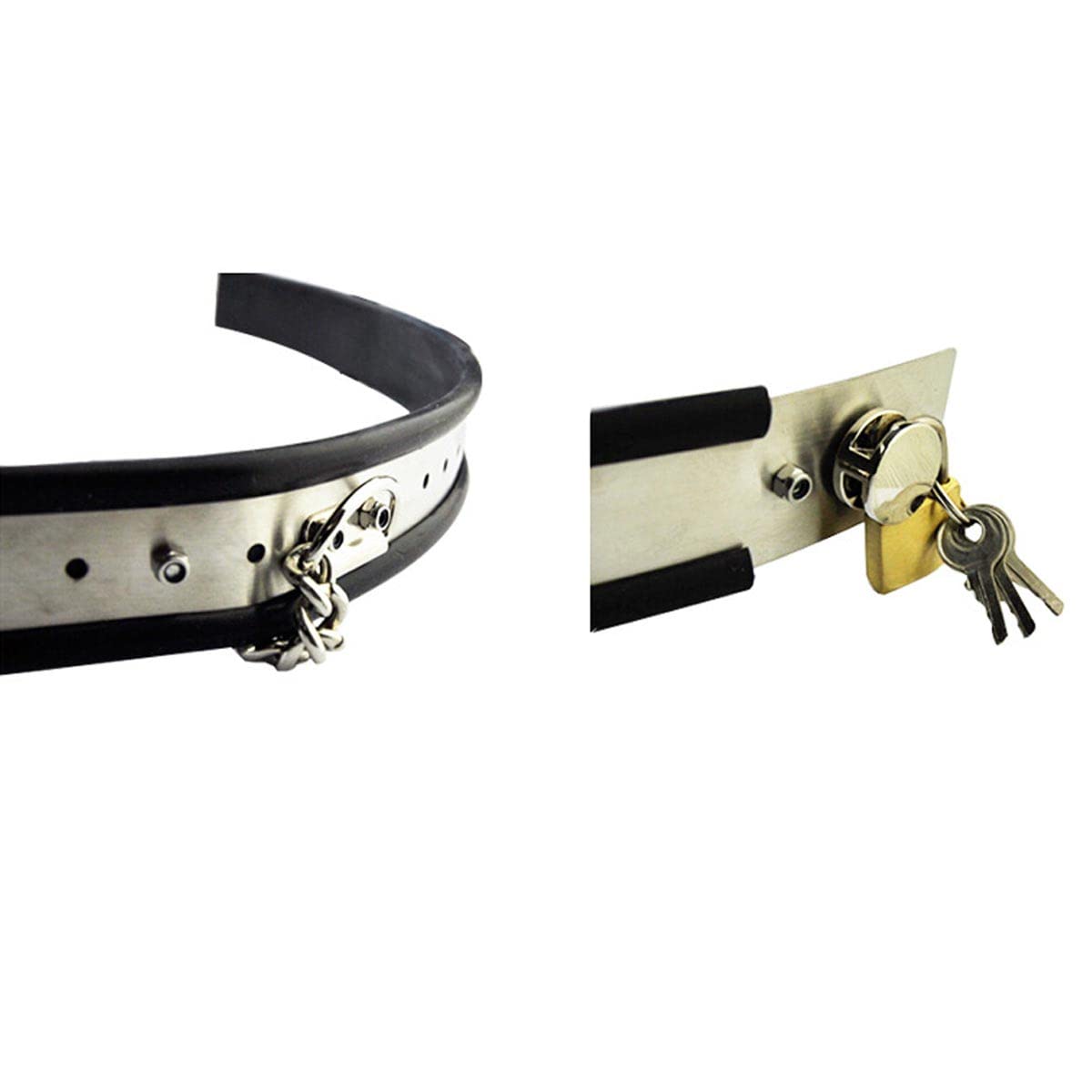 AAKOMA Cintura di castità in acciaio inossidabile Dispositivo di castità femminile con plug anale Bondage regolabile con serratura Set di giocattoli sexy
