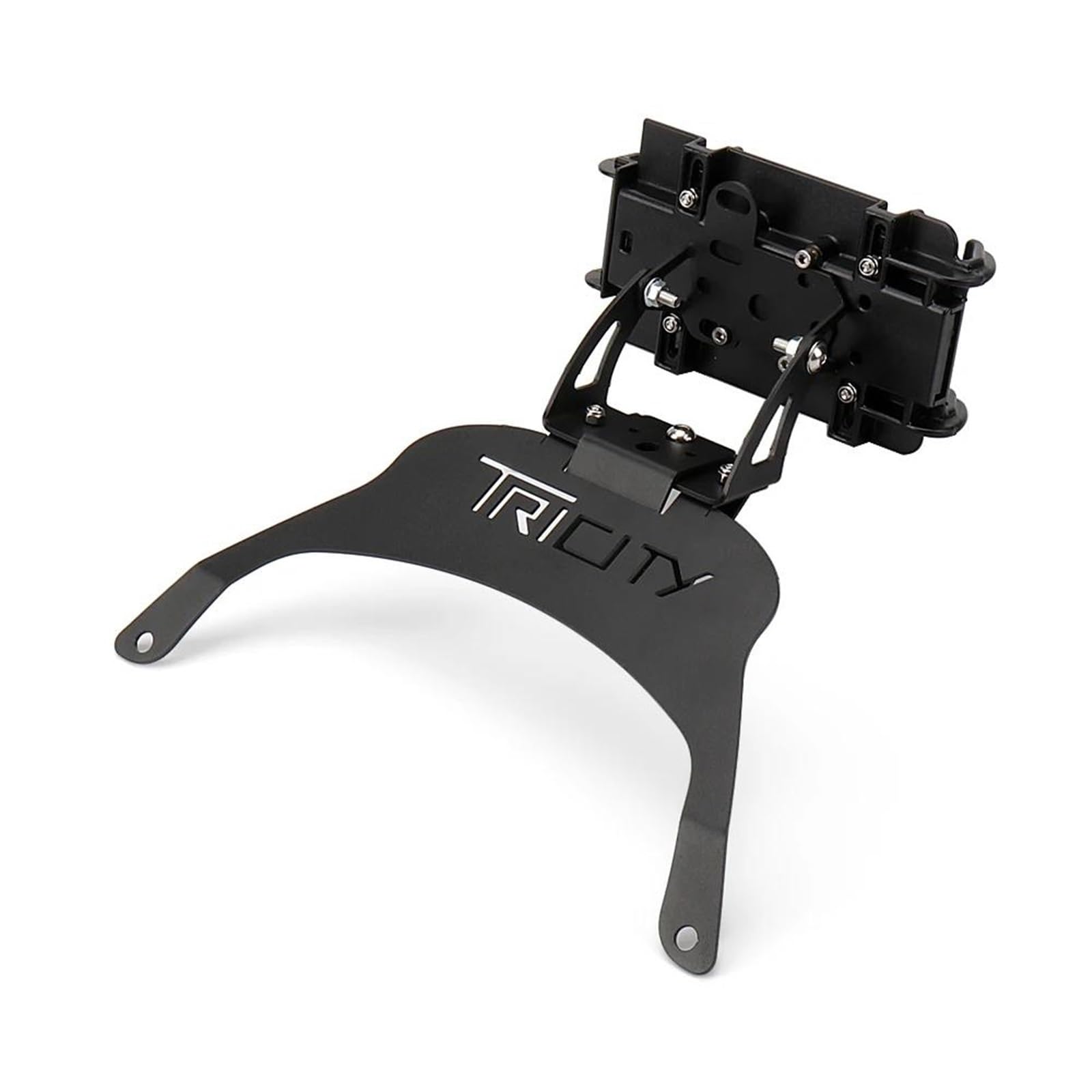 Soporte De Navegación para Teléfono Móvil Inteligente con GPS Motocicleta para Y&amaha Tricity, Soporte De Carga Inalámbrica Frontal TRICITY Electrónica Soportes(Negro3)