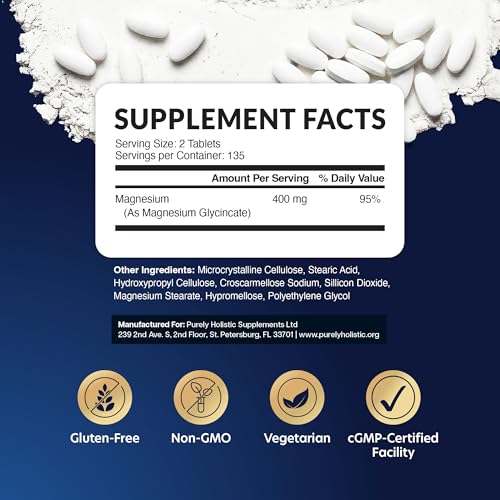 Image of Magnesium Glycinate 400mg, 4+ Month Supply, Sleep, Relax & Muscle Support