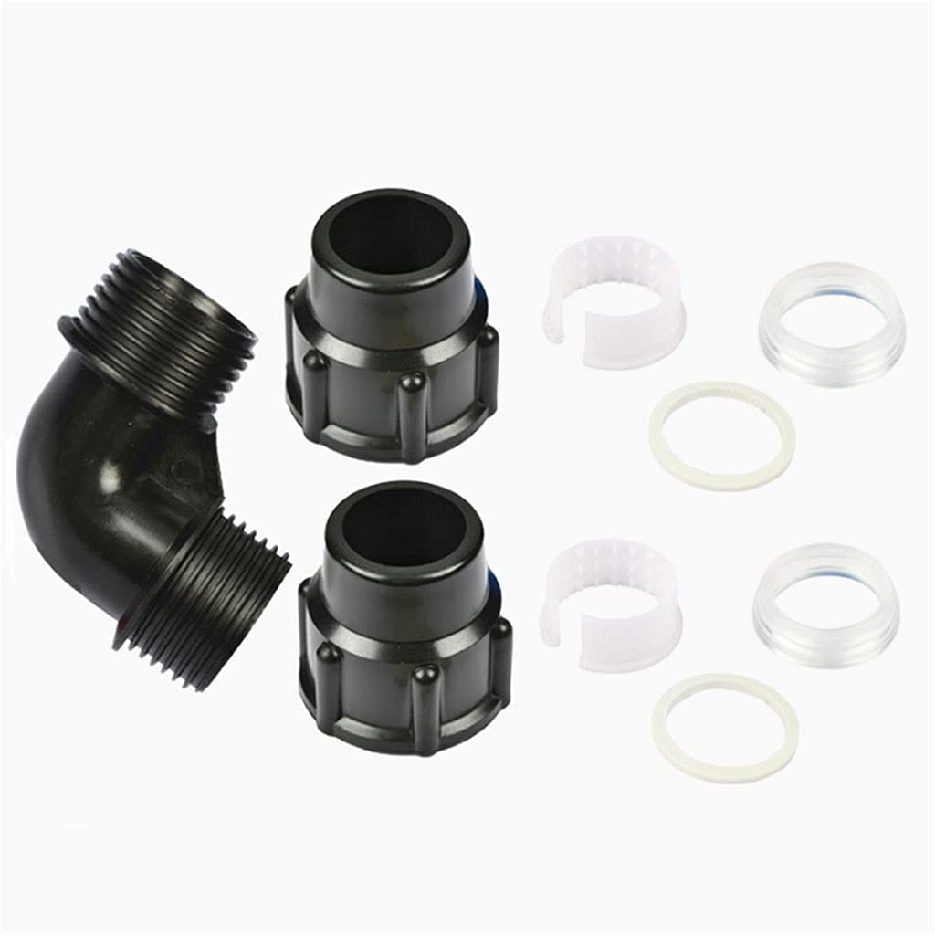 Zaślepka złączki rurowej PE z szybkozłączem - trwałe plastikowe złącze ABS wielokrotnego użytku(Black,50mm)