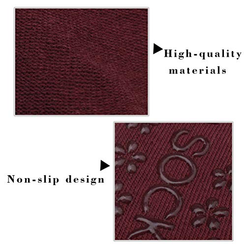 Pengxiaomei 4 Pairs Non Slip Pilates Socks,Yoga Socks for Women, Women's Yoga Socks with Toes, Clasped Pilates Socks for Ballet Pilates Barre Dance4