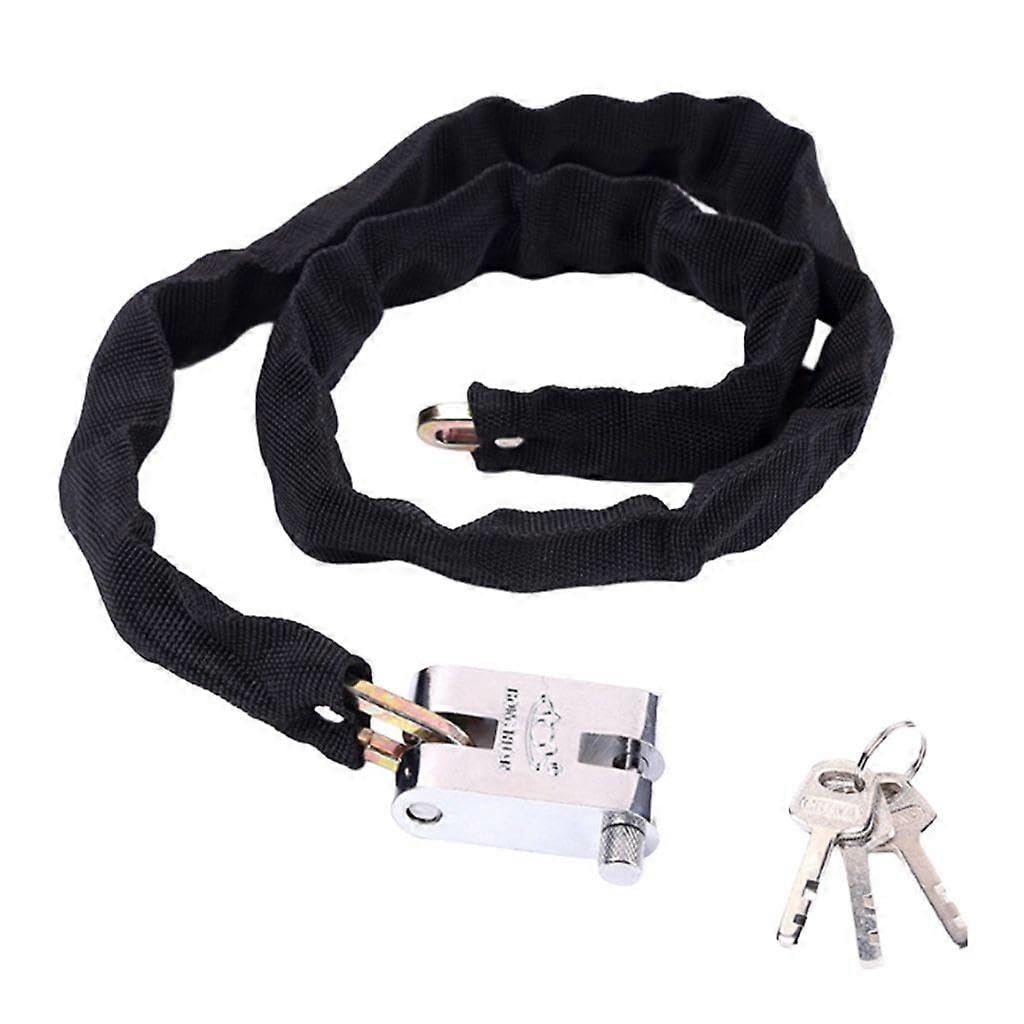 Road Bike Safety Chain Lock with 3 Key Antitheft Mountain Bike Lock Enduring