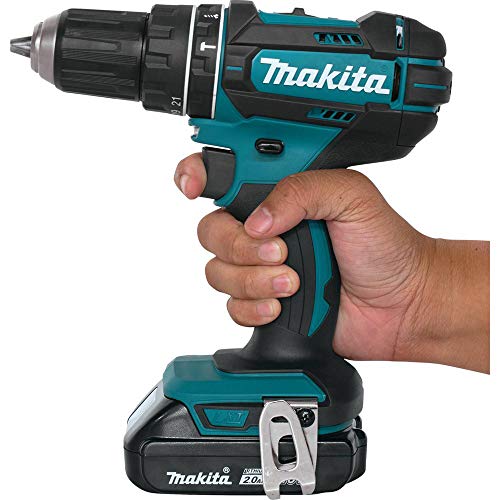 Image of Makita XPH10R 18V Compact Lithium-Ion Cordless Hammer Driver-Drill Kit (2 Amp), 1 /2 inch