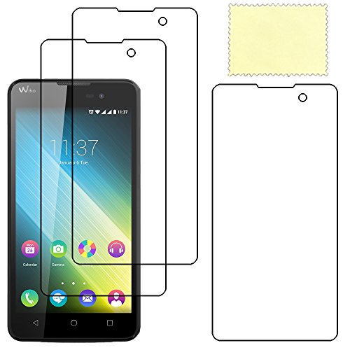 ebestStar - Pack x3 Film Protection Compatible avec Wiko Lenny 2 Protecteur d'écran Plastique Souple Anti-Rayures [Appareil: 145.4 x 73.2 x 9mm, 5.0'']