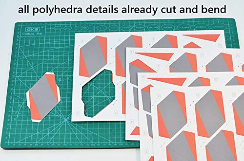 Polyhedra Magic Edges #6 / Geometric Solid - Fourteenth Stellation of Icosahedron. DIY Model Star. 3D Paper Model Kit. - Image 6