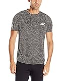 Skechers Men's Space Dye Crew Neck Tee, Black, Large