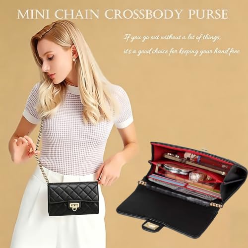Image of YAZEKOUS Crossbody Bags Small Purse for Women Leather Phone Clutch Purses