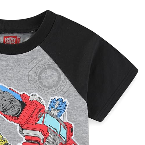 Image of Transformers Optimus Prime Bumblebee Boys Short Sleeve T-Shirt and Shorts Set for Toddler to Big Kids