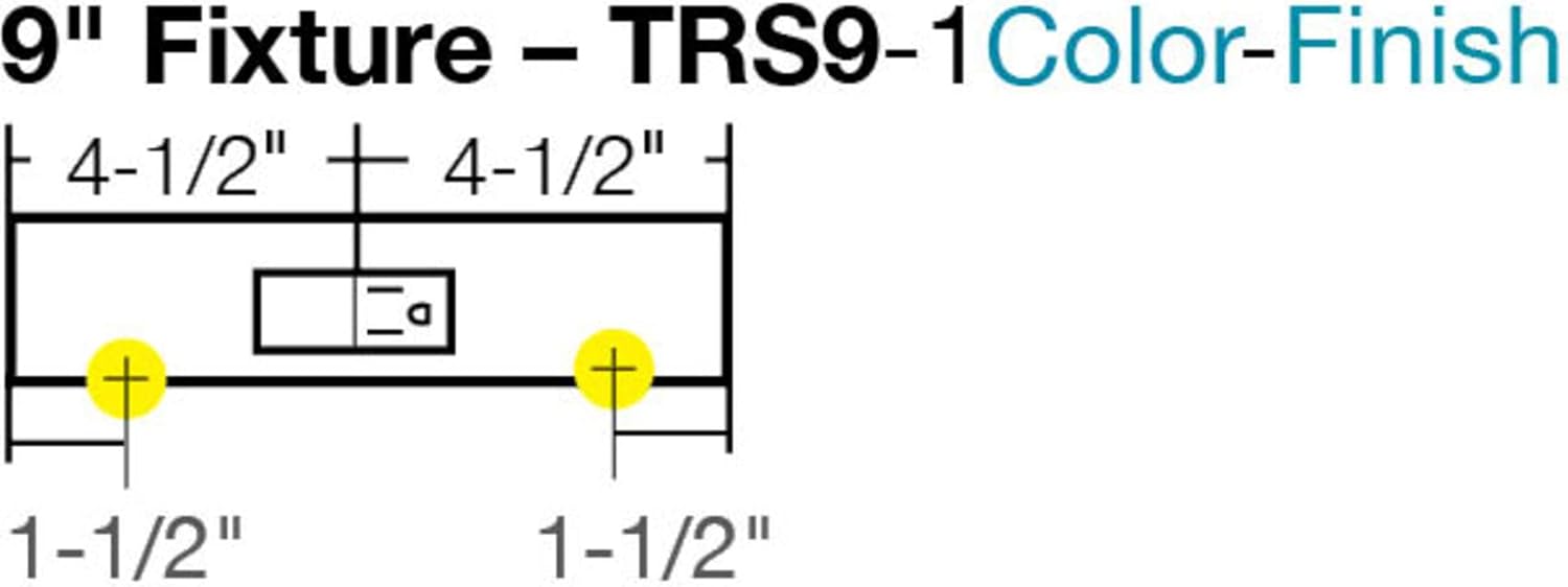 Task Lighting 9" TR Switch Series Angle Power Strip, Single Switch, White Finish, White Switch and Receptacle